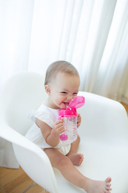 Dr. Brown's Baby's First Straw Cup-With Handle-Pink-100 ml