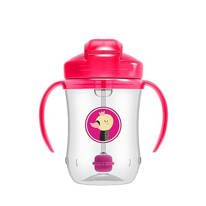 Dr. Brown's Baby's First Straw Cup-With Handle-Pink-100 ml