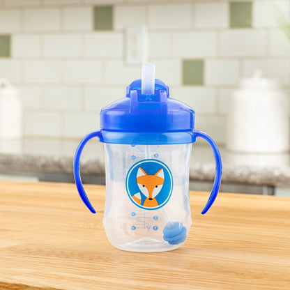 Dr. Brown's Baby's First Straw Cup-With Handle-Blue-100 ml