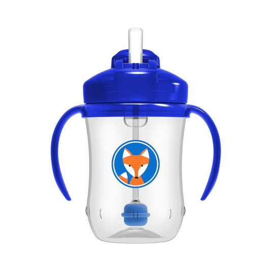 Dr. Brown's Baby's First Straw Cup-With Handle-Blue-100 ml