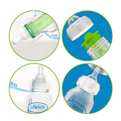 Dr. Brown's Options+ Narrow Neck Feeding Bottle-120 ml-Slow Flow