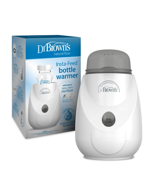 Dr. Brown's Insta Feed Bottle Warmer & Sterilizer-Built in Sterilizing Function for Bottle Accessories-80 Seconds Quick Warming-Overheat Protection-1 Bottle Capacity