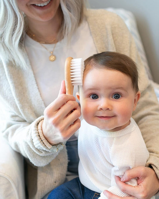 Dr. Brown's Wooden Soft & Safe Baby Brush & Comb-0 to 24M