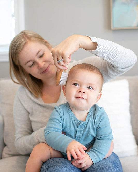 Dr. Brown's Wooden Soft & Safe Baby Brush & Comb-0 to 24M