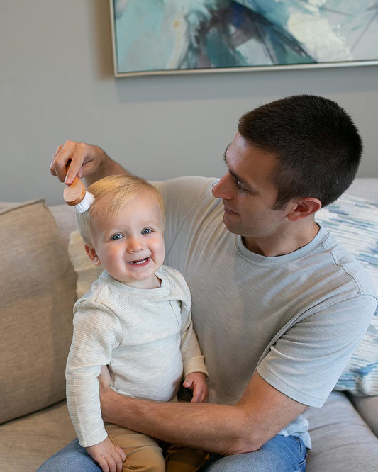 Dr. Brown's Wooden Soft & Safe Baby Brush & Comb-0 to 24M