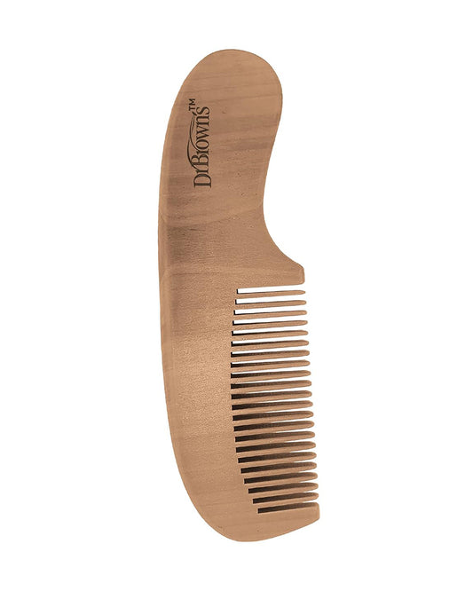 Dr. Brown's Wooden Soft & Safe Baby Brush & Comb-0 to 24M