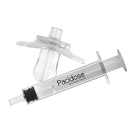 Dr. Brown's Pacidose Liquid Medicine Dispenser With Oral Syringe-Designed For Accurate Dosing-Made With Baby Safe Soft Silicone-Transparent-0 to 18M-For Infants