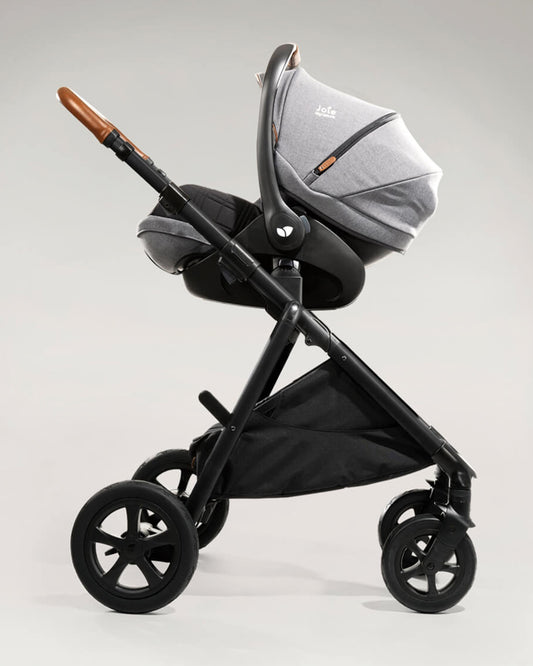 Joie Aeria Baby Stroller-Reversible Seat-Height Adjustable Seat-Pram for 0M+ (Upto 22 Kg)-Carbon