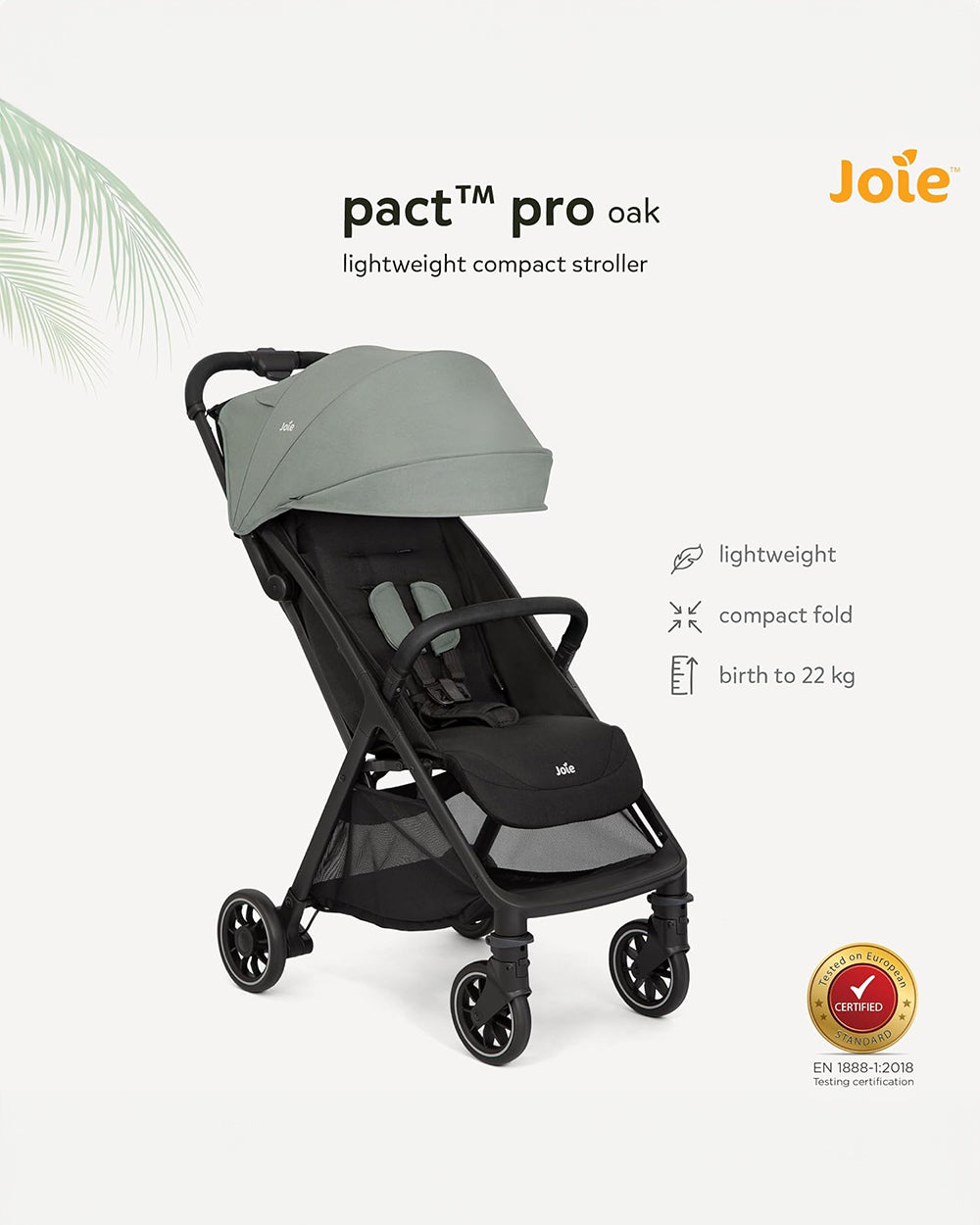 Joie Pact Pro Baby Stroller 5 Position Recline Travel System Compatible Pram for 0 to 4Y Upto 22 Kg Abyss Extra 5 Off duckduckbaby