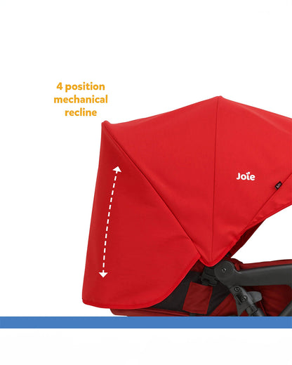 Joie Mirus Lightweight Baby Stroller-One Hand Fold-Reversible Handle-Pram for 0 to 3Y (Upto 15Kg)-Lychee