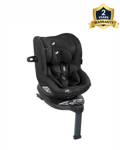 Joie i-Spin 360 Baby Car Seat-Convertible-(Front & Rear Facing)-6 Positions Recline-360 Degrees Rotation-2 Years Warranty-For 0 to 4Y (Upto 19 Kg)-Coal