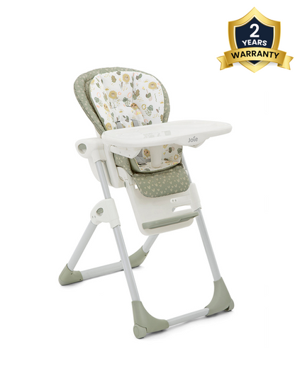 Joie Mimzy 2 in 1 High Chair-3 Position Recline-7 Height Positions-6M+ (Upto 15 Kg)-Leo