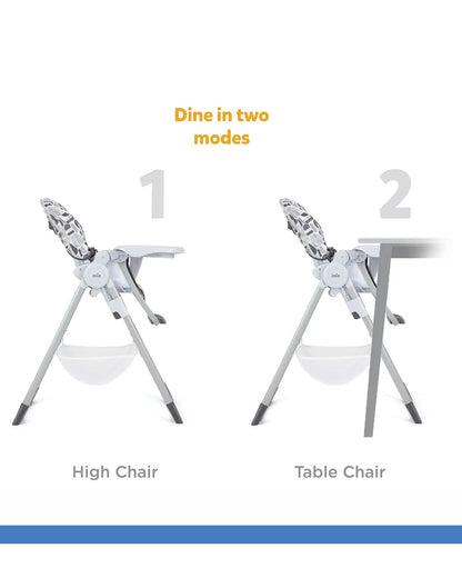 Joie Snacker 2in1 Baby High Chair-3 Position Recline-Foldable-6M+ (Upto 15Kg)-Logan