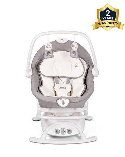 Joie Sansa 2 in 1 Baby Automatic Swing-Converts to Rocker-Multi Motion Soother Sways Side to Side-For Infants-Fern