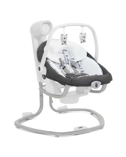 Joie Serina 2 in 1 Infant Swing & Rocker-Electric-3 Position Recline-Upto 9 Kg-Logan