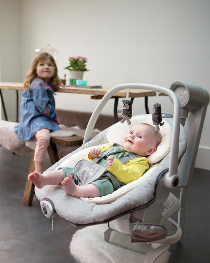 Joie Serina 2 in 1 Infant Swing & Rocker-Electric-3 Position Recline-Upto 9 Kg-Logan