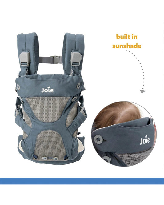Joie Savvy Baby Carrier-4 Carry Positions-Ergonomic M Shape-For 0 to 3Y (Upto 15 Kg)-Marina