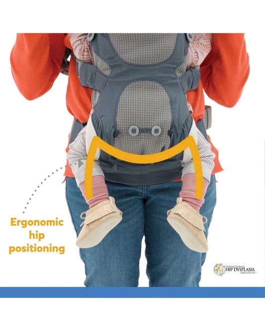Joie Savvy Baby Carrier-4 Carry Positions-Ergonomic M Shape-For 0 to 3Y (Upto 15 Kg)-Marina