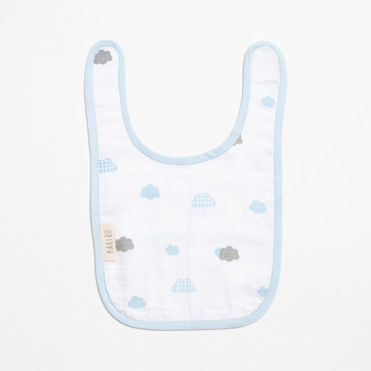 Aariro Organic Cotton Classic Muslin Bib-Multi Layered & Reversible-Dream Big-For Infants