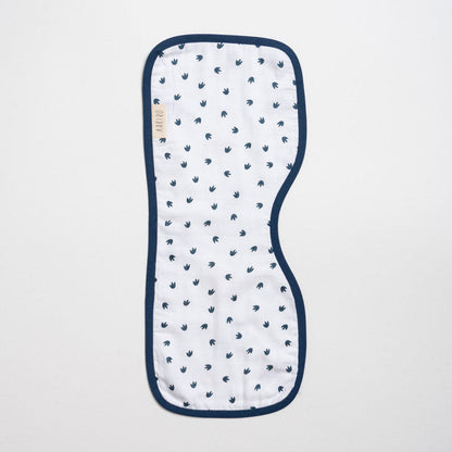 Aariro Organic Cotton Muslin Burp Cloth & Wash Cloths Combo Set-Little Dino-For Infants