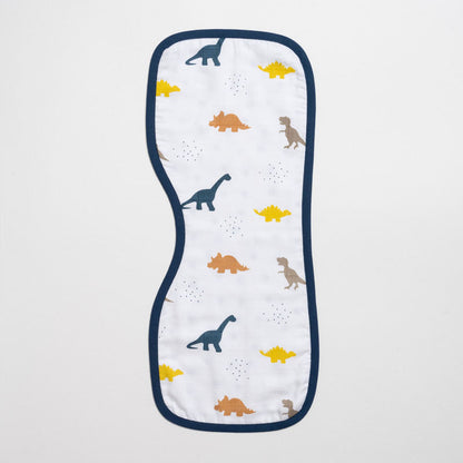 Aariro Organic Cotton Burp Cloth-Multi Layered & Reversible-Little Dino-For Infants