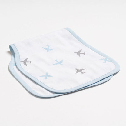 Aariro Organic Cotton Muslin Burp Cloth & Wash Cloths Combo Set-Dream Big-For Infants