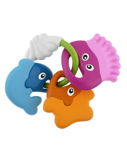 Chicco Play & Grow Set Rattle Toy-Easy to Grip-Bright Engaging Colors-Pack of 5-Gift For Baby Shower & Baby Birthday