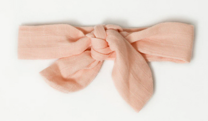 Aariro Peach Headband-Solid-Organic Cotton-For Infants