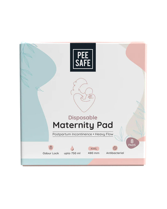 PEESAFE Disposable Maternity Pads-XXXL-For Post Delivery Heavy Flow-Odour Lock & Anti-Bacterial