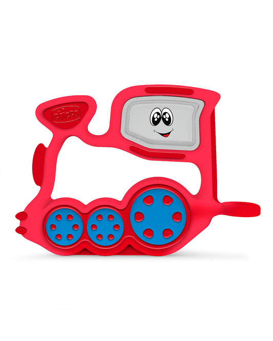 Chicco Train Rattle Teether-Silicone-With Removable Rings