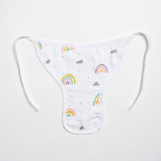 Aariro Follow The Rainbow Cloth Nappy Combo-100% Organic Cotton-Washable & Reusable-Pack of 2