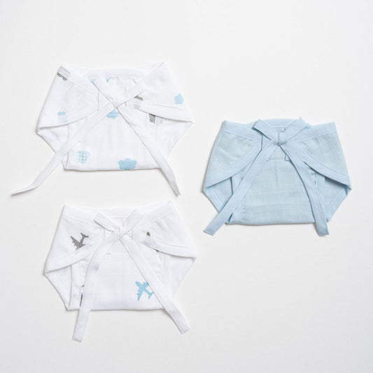 Aariro Dream Big Cloth Nappy Combo-100% Organic Cotton-Washable & Reusable-Pack of 3