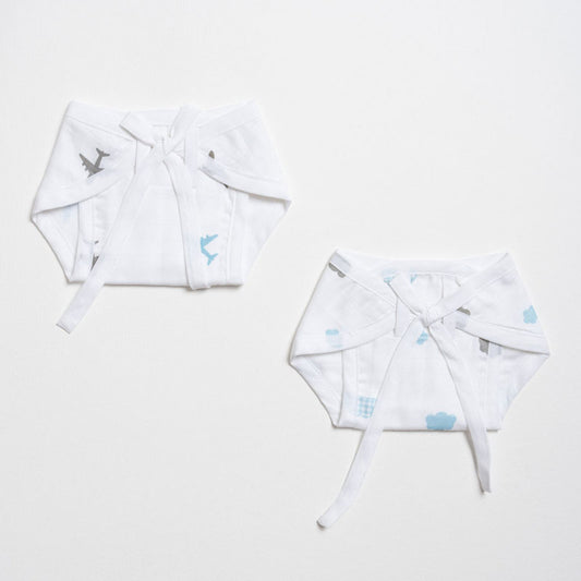 Aariro Dream Big Cloth Nappy Combo-100% Organic Cotton-Washable & Reusable-Pack of 2