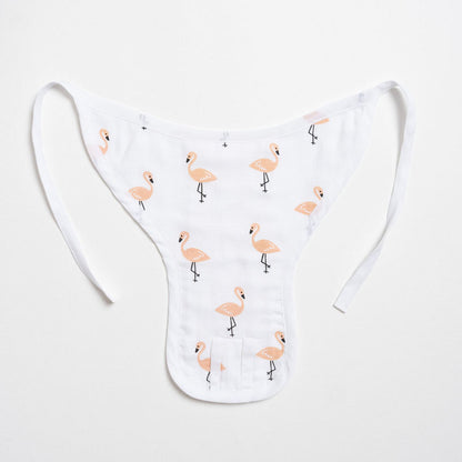 Aariro Tropical Flamingo Cloth Nappy Combo-100% Organic Cotton-Washable & Reusable-Pack of 3