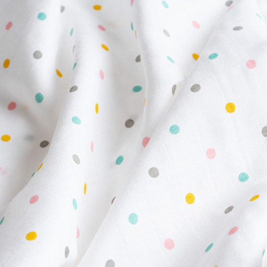 Aariro Muslin Swaddle-Follow the Rainbow-Pack of 2-Organic Cotton-Infant Wraps