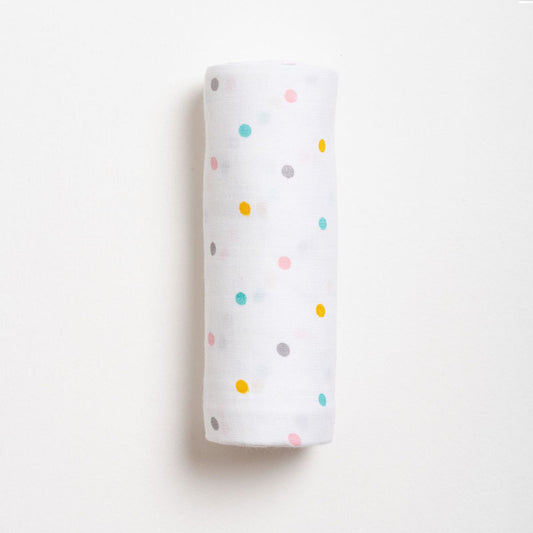 Aariro Muslin Swaddle-Follow the Rainbow-Pack of 2-Organic Cotton-Infant Wraps