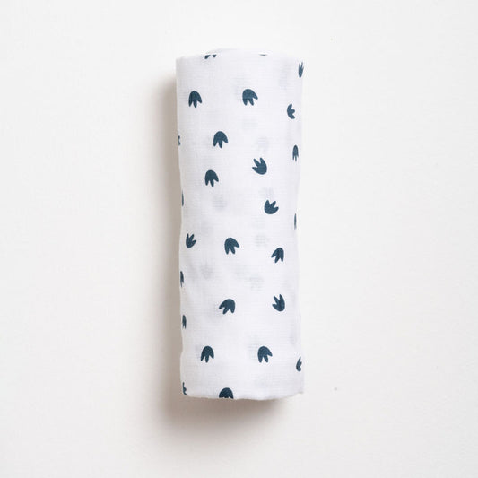 Aariro Muslin Swaddle-Little Dino-Pack of 2-Organic Cotton-Infant Wraps