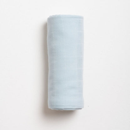 Aariro Organic Cotton Swaddle-Baby Blue-Pack of 1-Infant Wraps