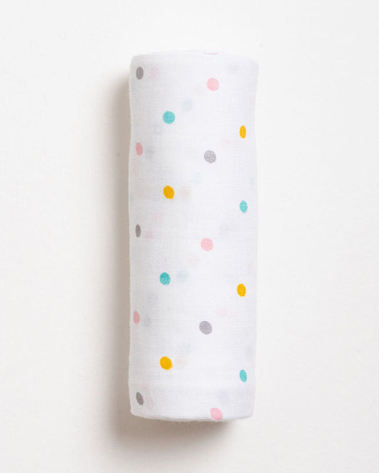 Aariro Organic Cotton Swaddle-Polka Dots-Pack of 1-Infant Wraps