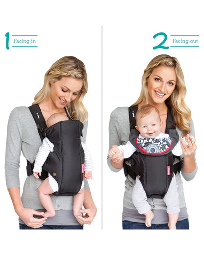 Infantino Swift Classic Carrier-Adjustable Back Strap-4 to 11 Kg-Black