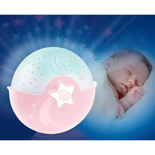 Infantino Watch Over Me Soothing Night Light, Projector & Bed Side Lamp-For a Calm Sleep-Pink-0M+