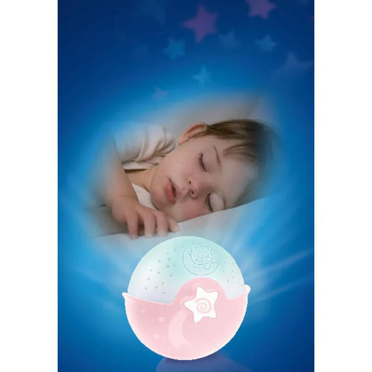 Infantino Watch Over Me Soothing Night Light, Projector & Bed Side Lamp-For a Calm Sleep-Pink-0M+