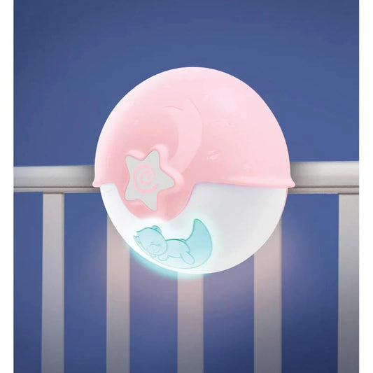 Infantino Watch Over Me Soothing Night Light, Projector & Bed Side Lamp-For a Calm Sleep-Pink-0M+