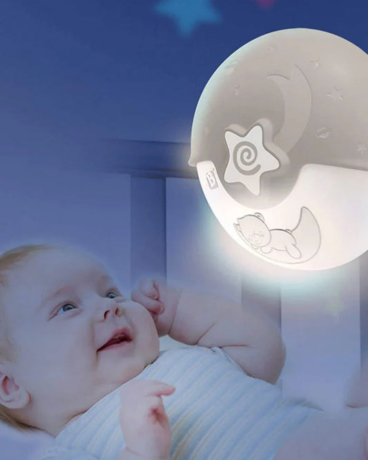 Infantino Watch Over Me Soothing Night Light, Projector & Bed Side Lamp-For a Calm Sleep-Grey-0M+