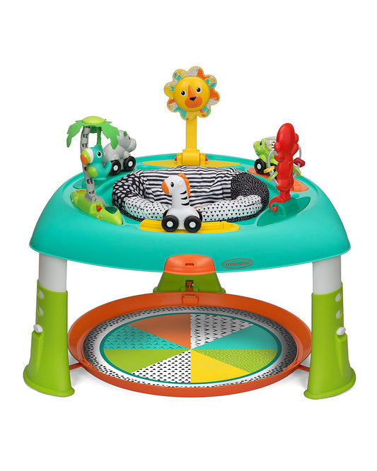Infantino 2-In-1 Sit, Spin & Stand Entertainer & Activity Table-Learning & Educational Toys-12M+