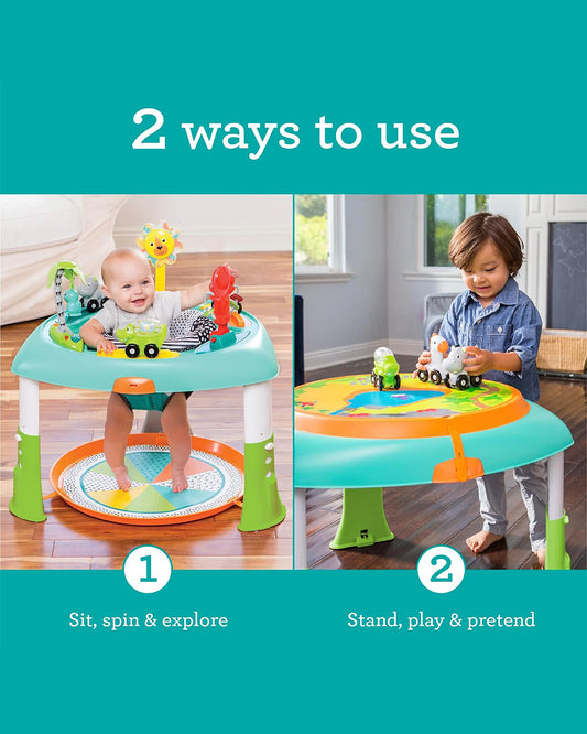 Infantino 2-In-1 Sit, Spin & Stand Entertainer & Activity Table-Learning & Educational Toys-12M+