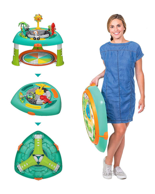 Infantino 2-In-1 Sit, Spin & Stand Entertainer & Activity Table-Learning & Educational Toys-12M+