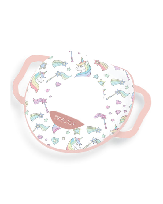 Polka Tots Hop Pop Potty Seat-With Soft Cushioning & Side Handles-Pink-9M+