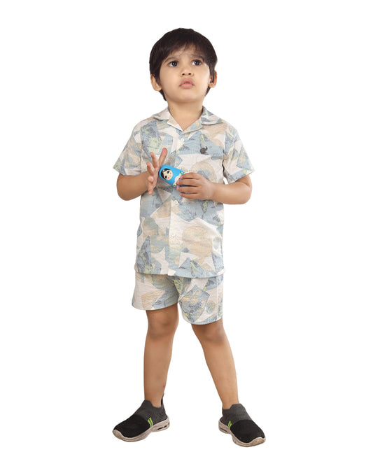 Polka Tots Pink & Blue Coord Set-Cotton-Tie Dye-For Infants