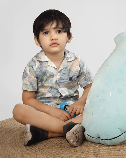 Polka Tots Pink & Blue Coord Set-Cotton-Tie Dye-For Infants